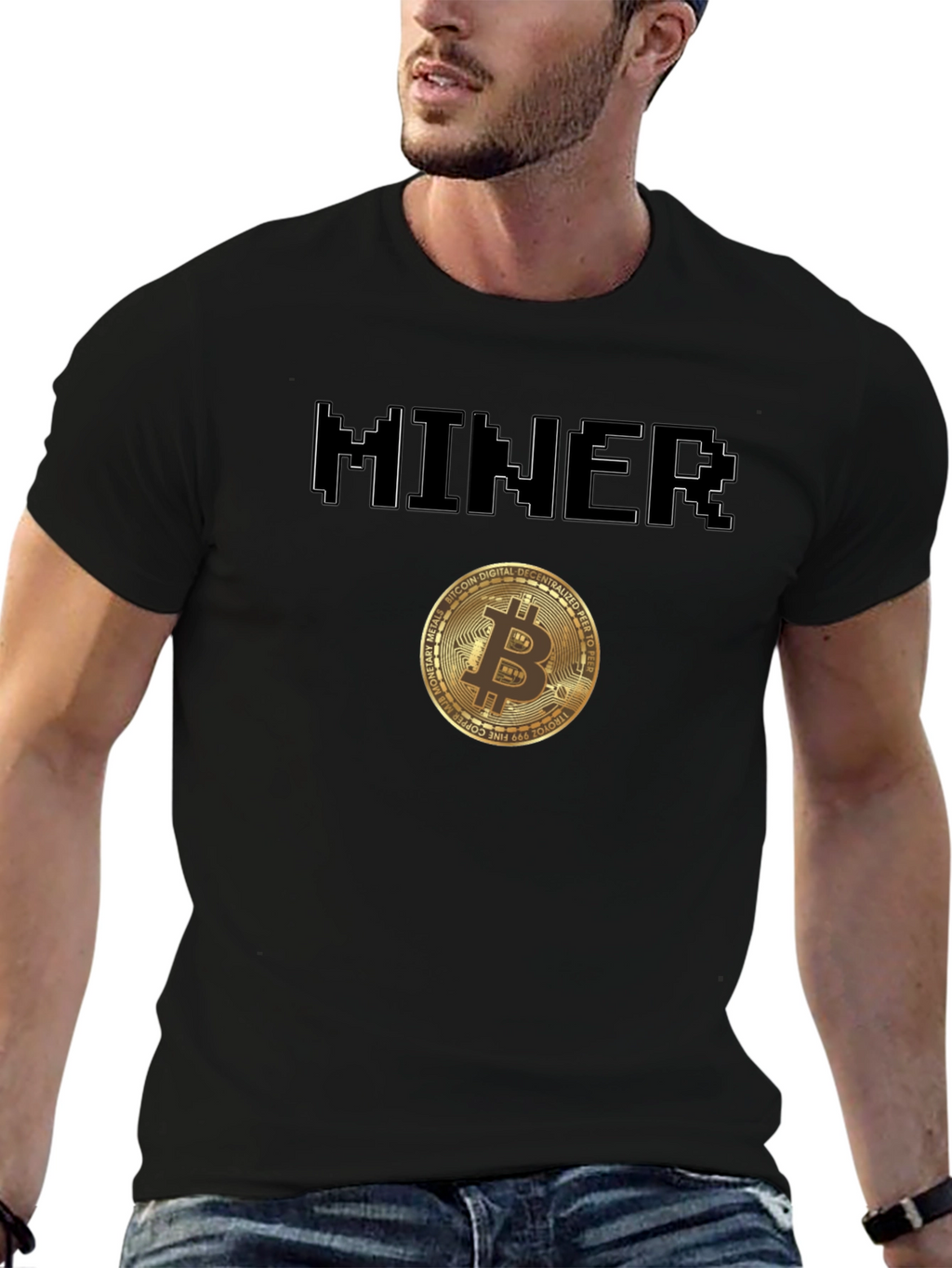 Bitcoin Miner T-Shirt Crypto Currency Tee