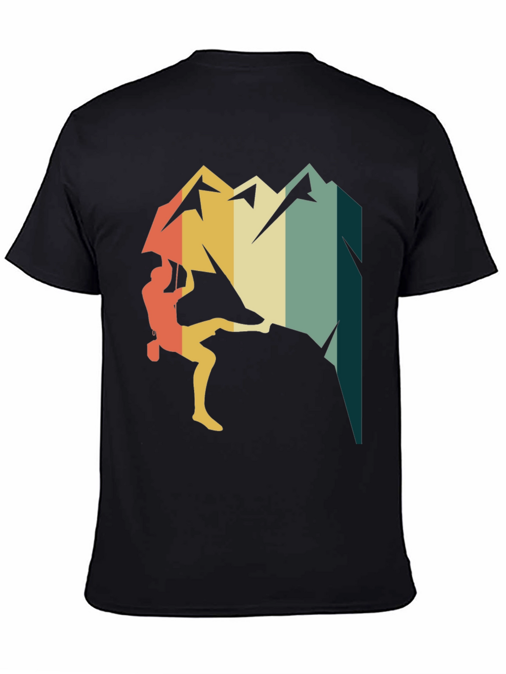 Retro Climbing Mountain T-Shirt