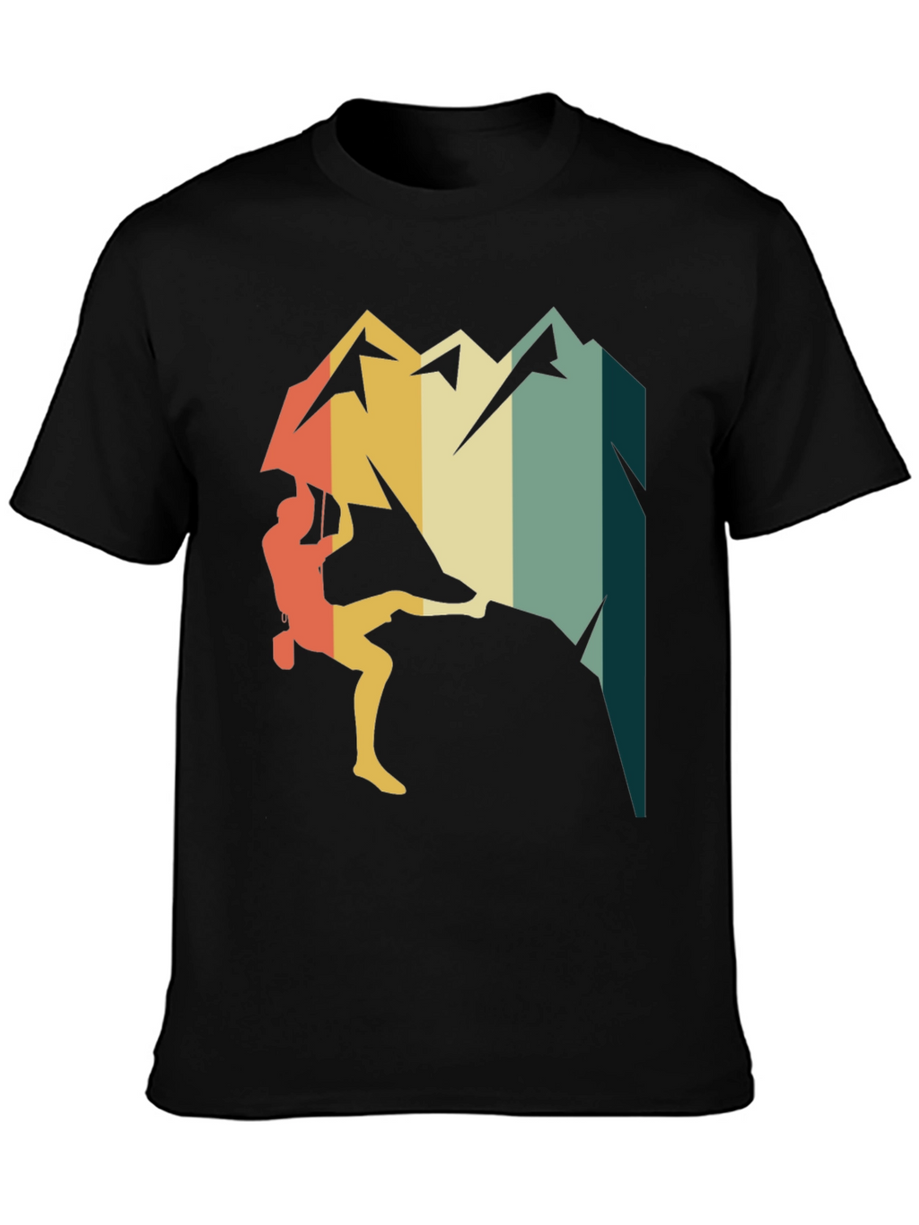 Retro Climbing Mountain T-Shirt