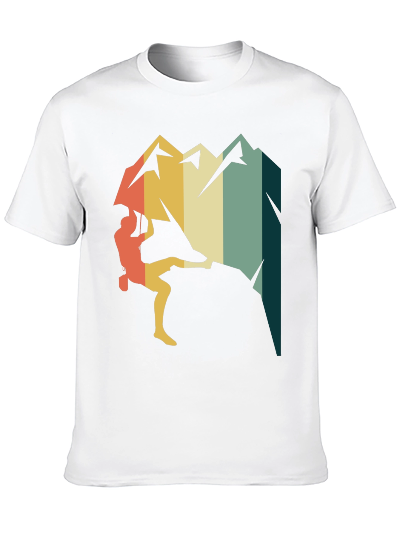 Retro Climbing Mountain T-Shirt