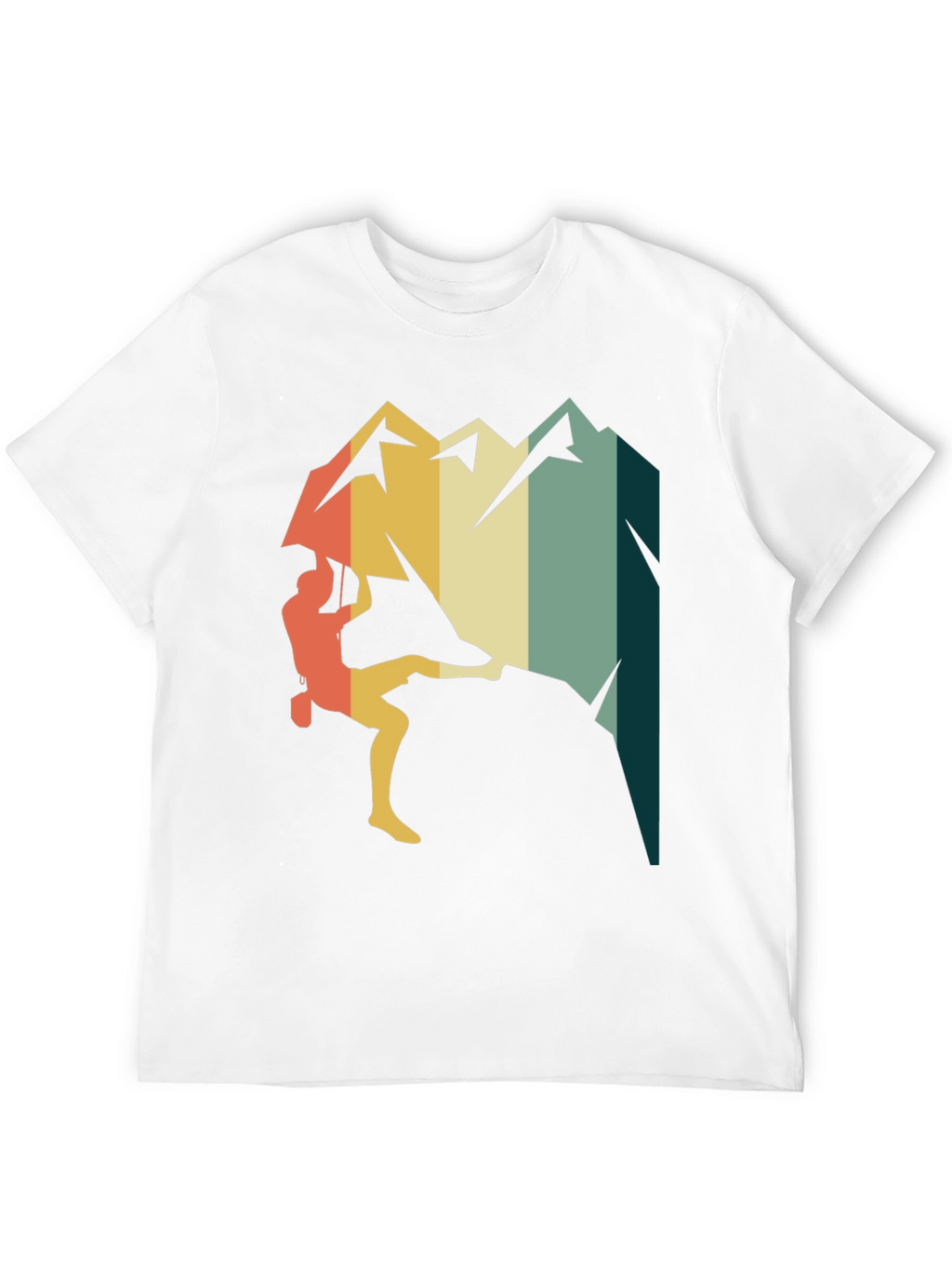 Retro Climbing Mountain T-Shirt