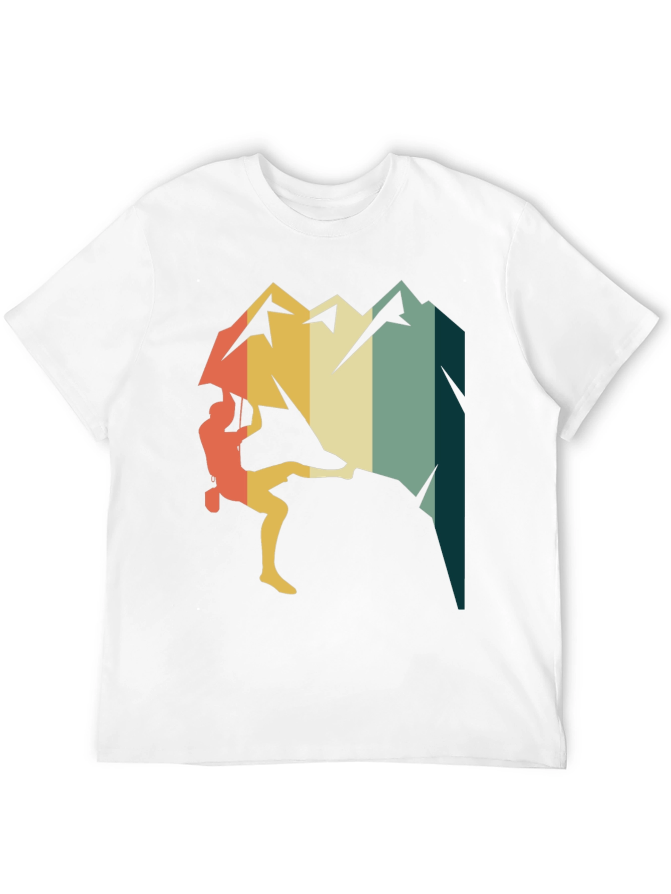 Retro Climbing Mountain T-Shirt