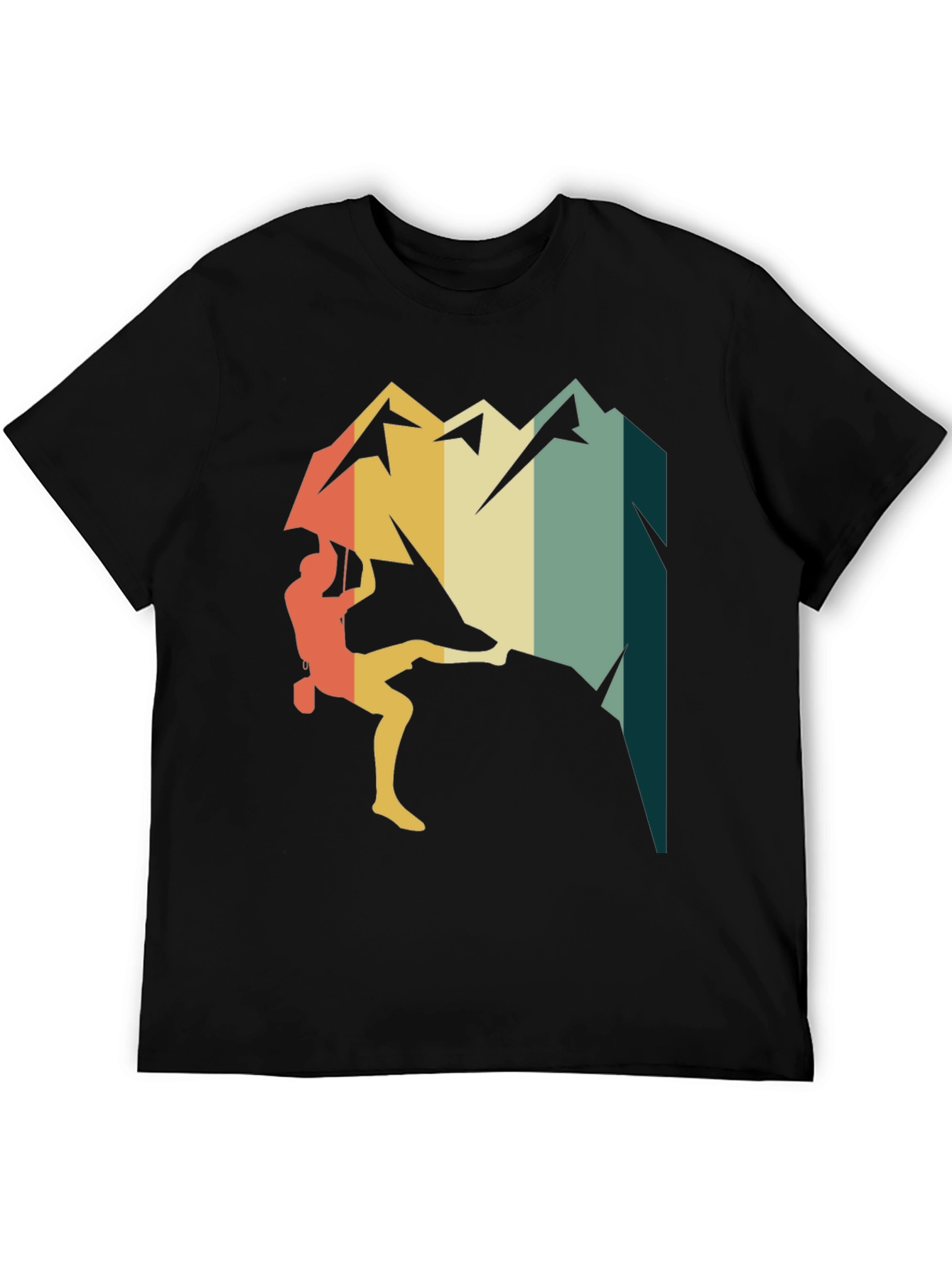 Retro Climbing Mountain T-Shirt