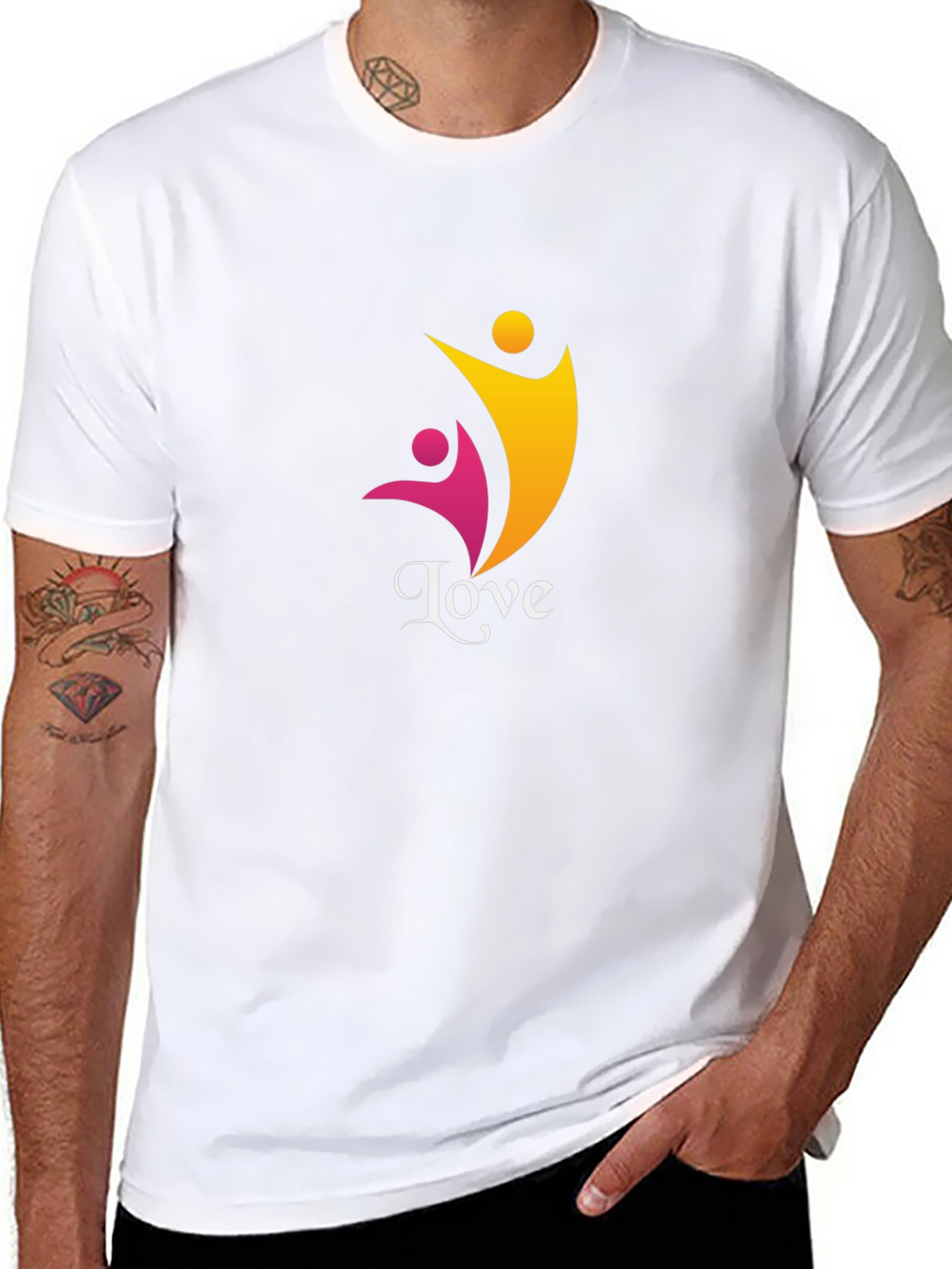 Love Graphic Tee - Black Casual Comfort