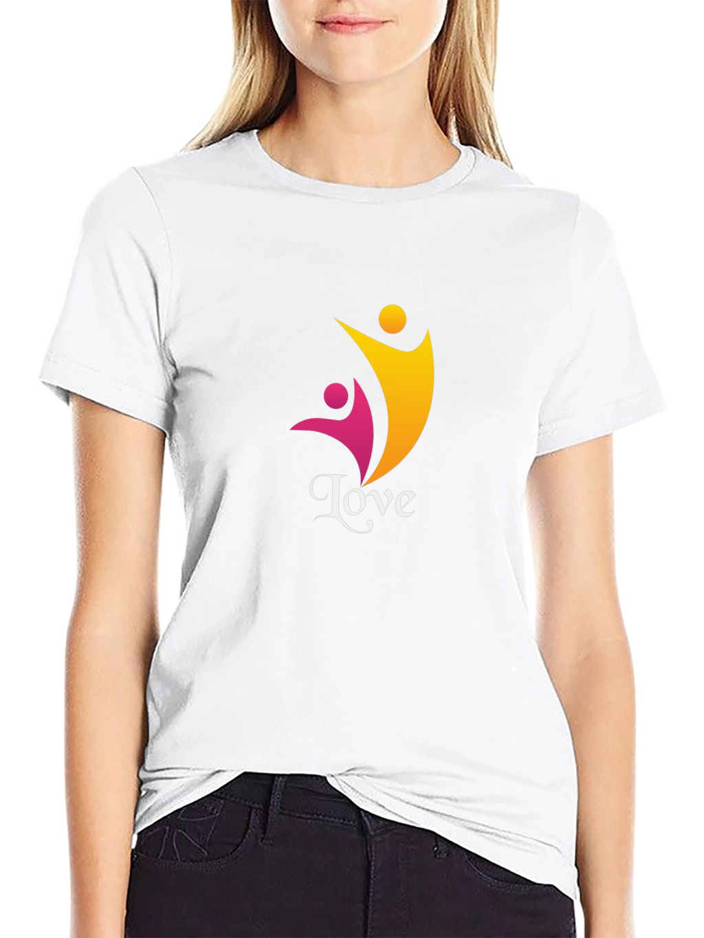 Love Graphic Tee - Black Casual Comfort