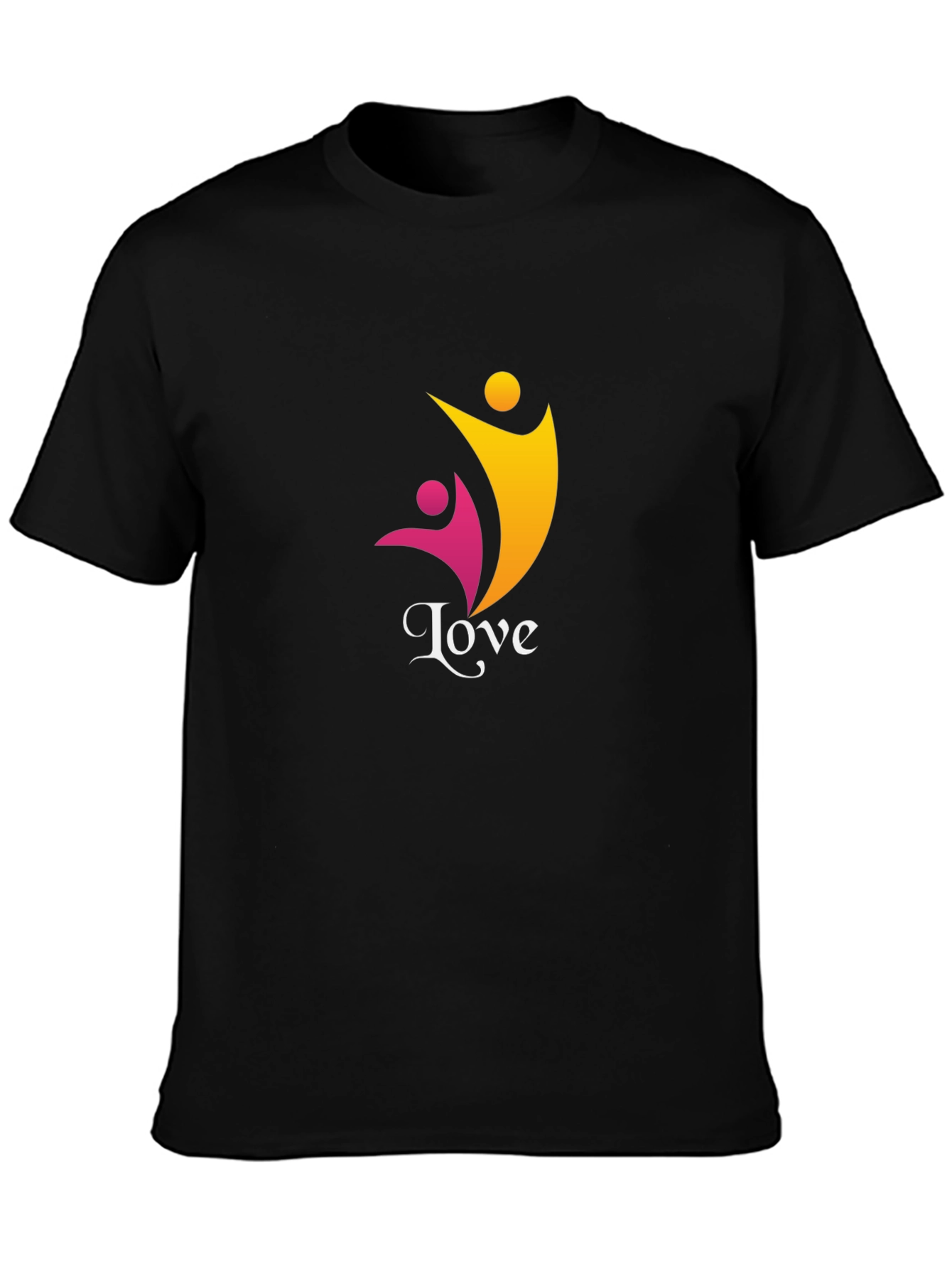 Love Graphic Tee - Black Casual Comfort