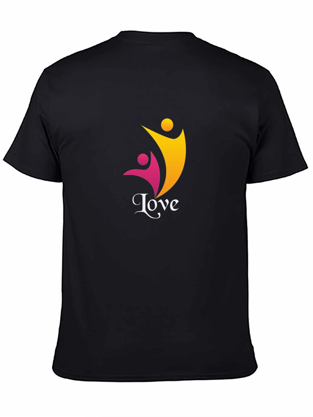 Love Graphic Tee - Black Casual Comfort