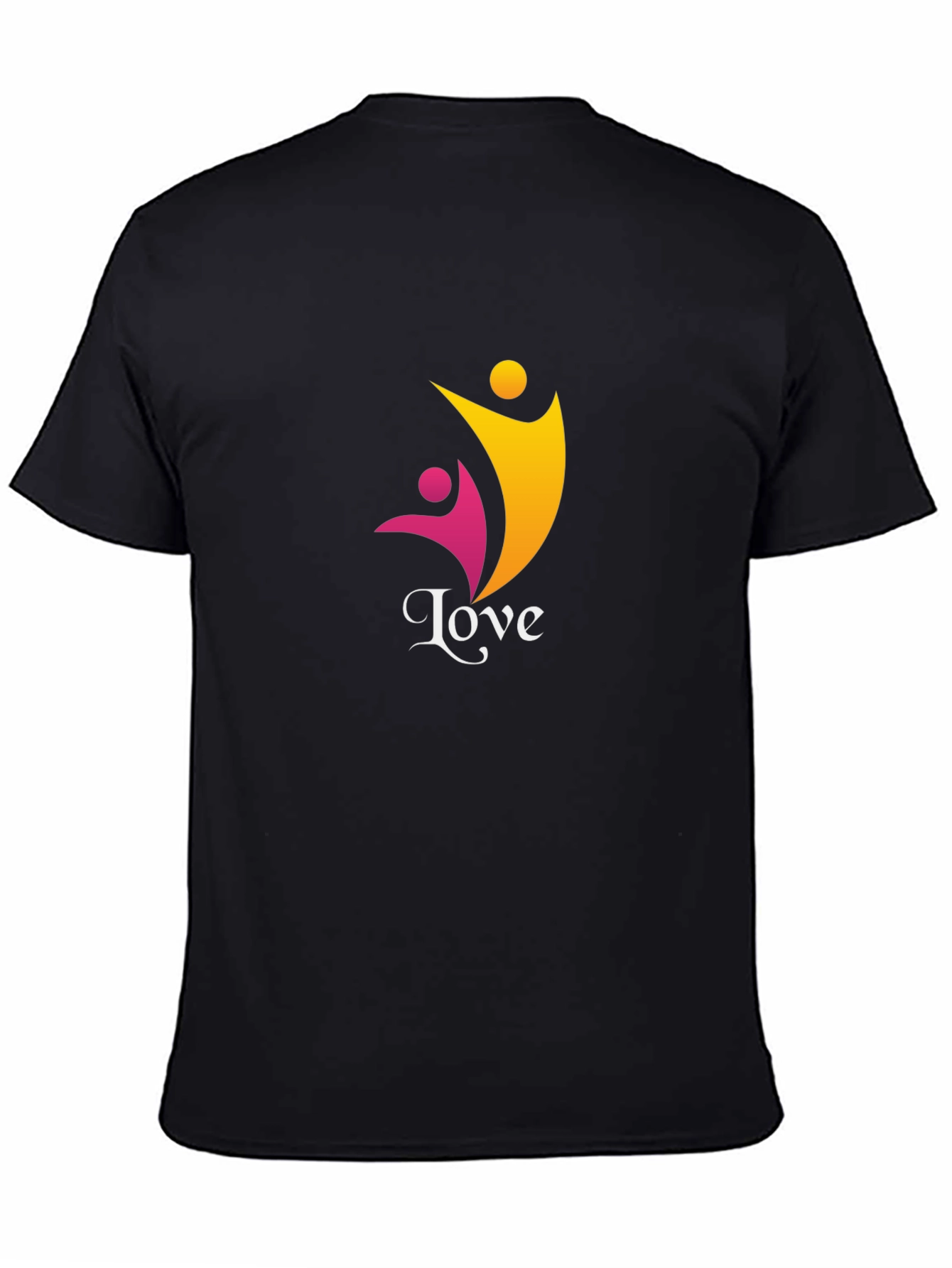Love Graphic Tee - Black Casual Comfort