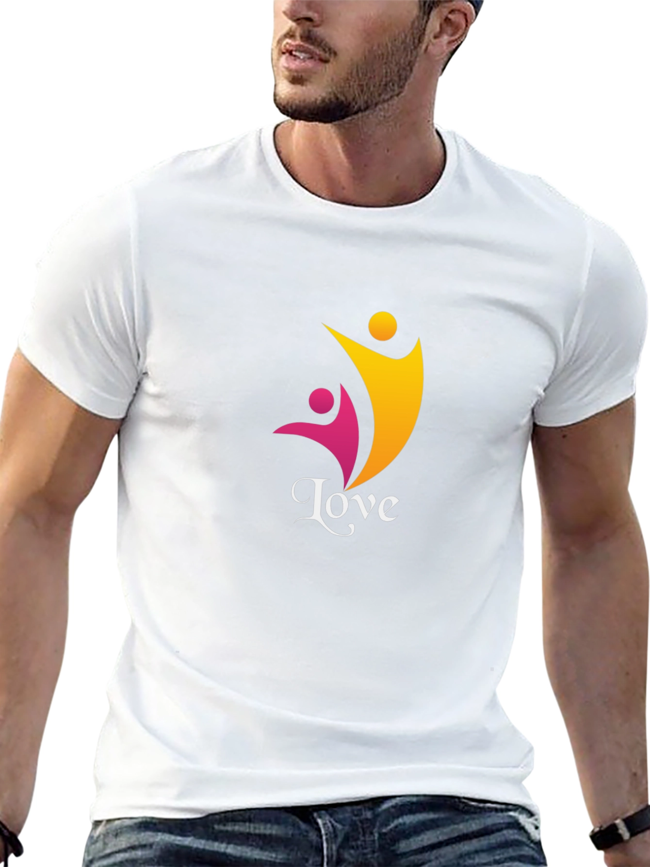 Love Graphic Tee - Black Casual Comfort