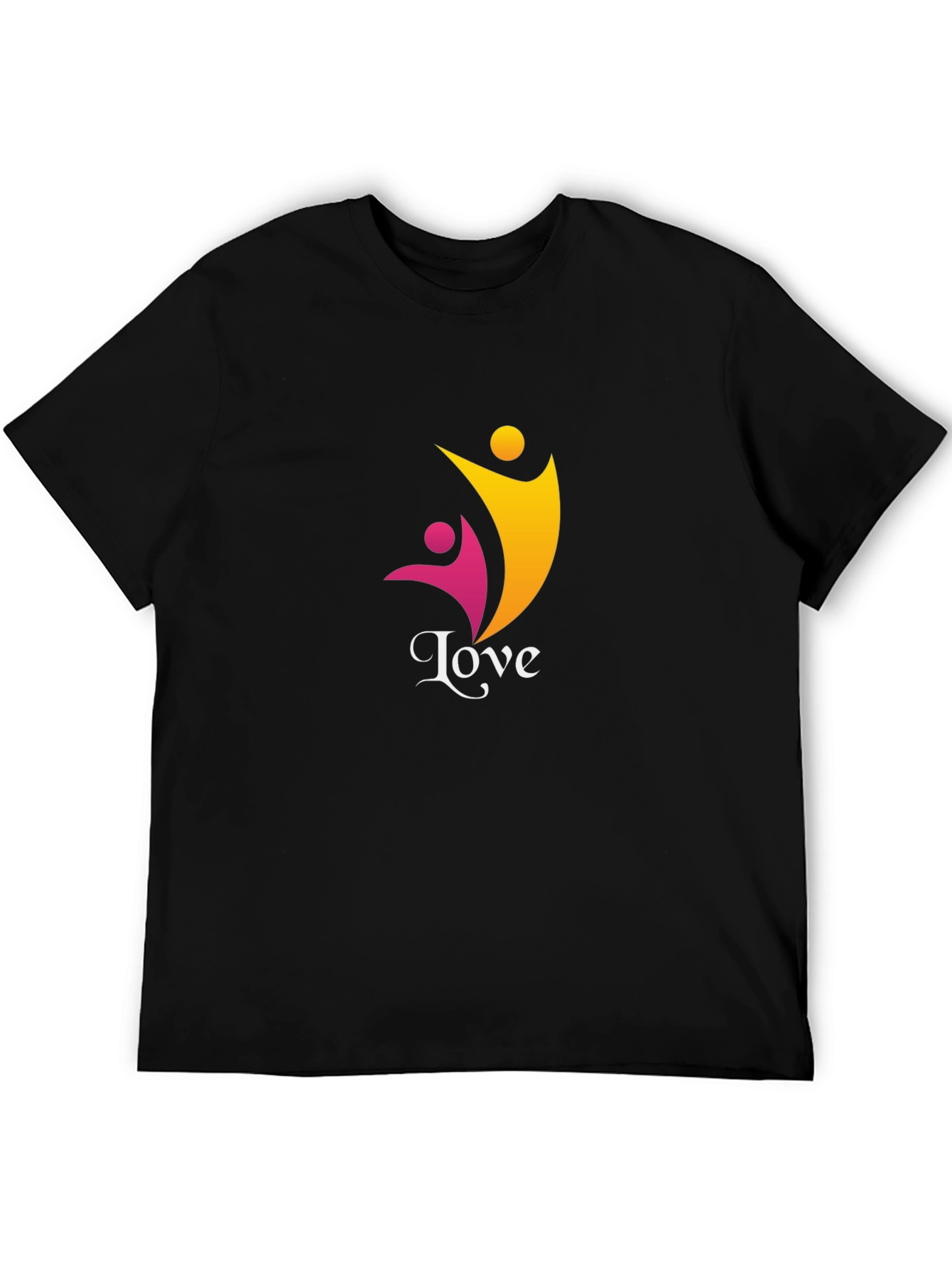 Love Graphic Tee - Black Casual Comfort