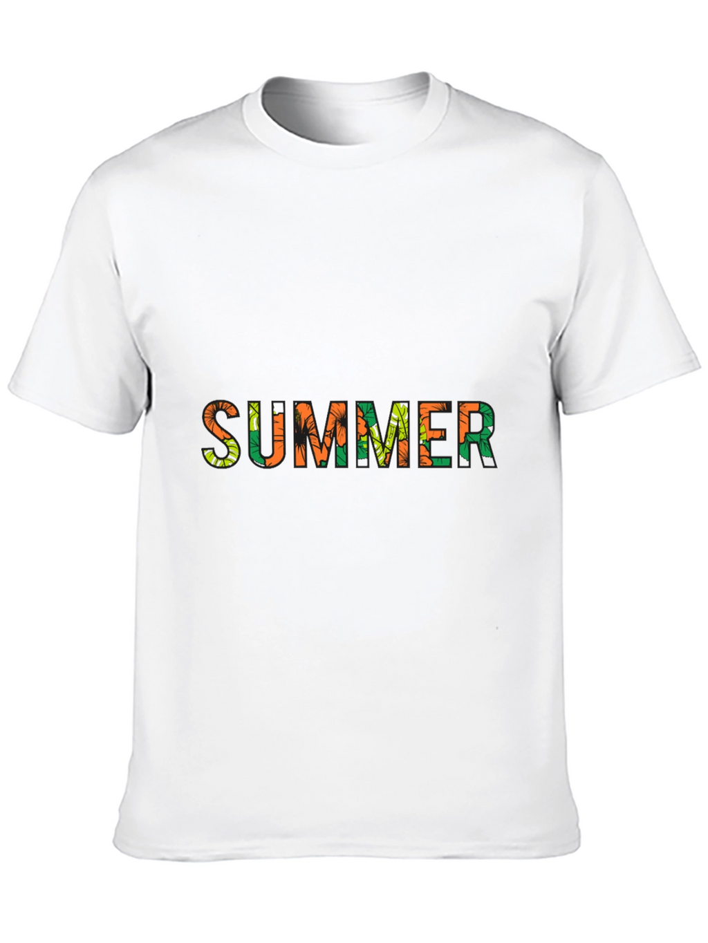 Summer Print Black T-Shirt