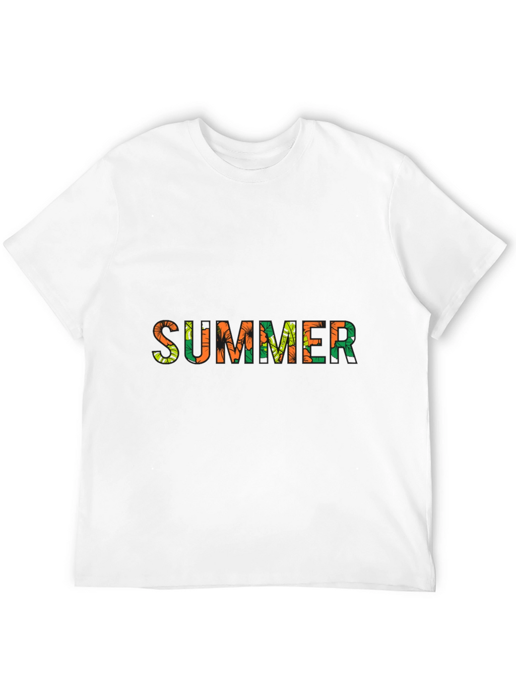 Summer Print Black T-Shirt