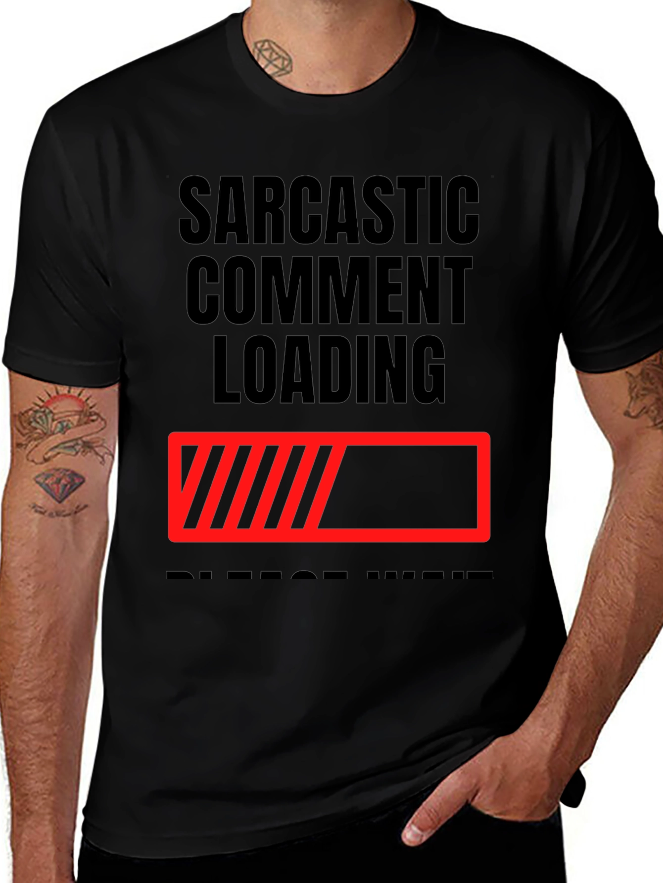 Sarcastic Comment Loading T-Shirt - Funny Novelty Tee