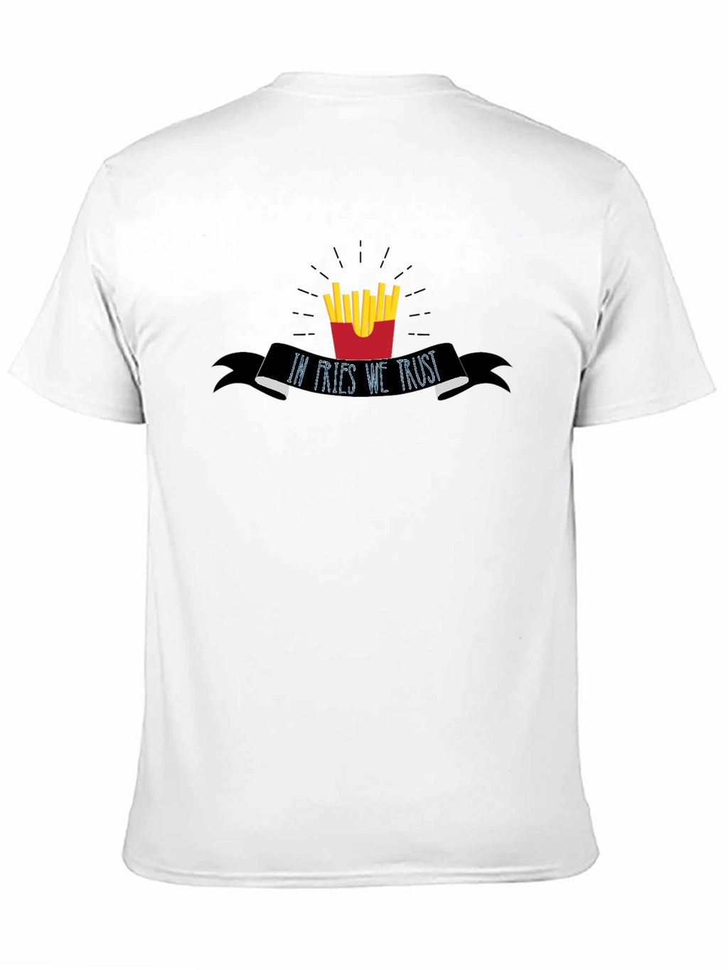 In Fries We Trust - Mens Black Graphic Tee