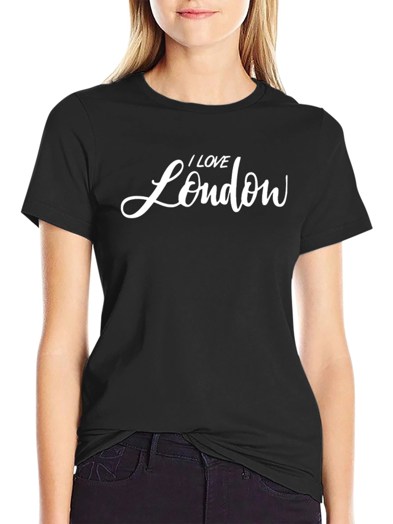 I Love London Black Graphic Tee