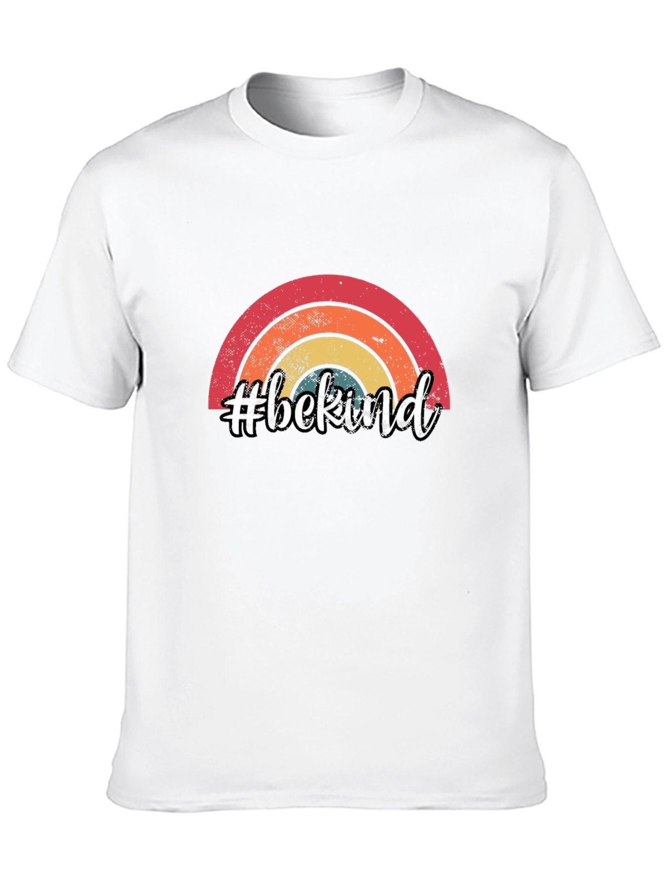 #bekind Rainbow Graphic Tee - Trendy Casual Comfort