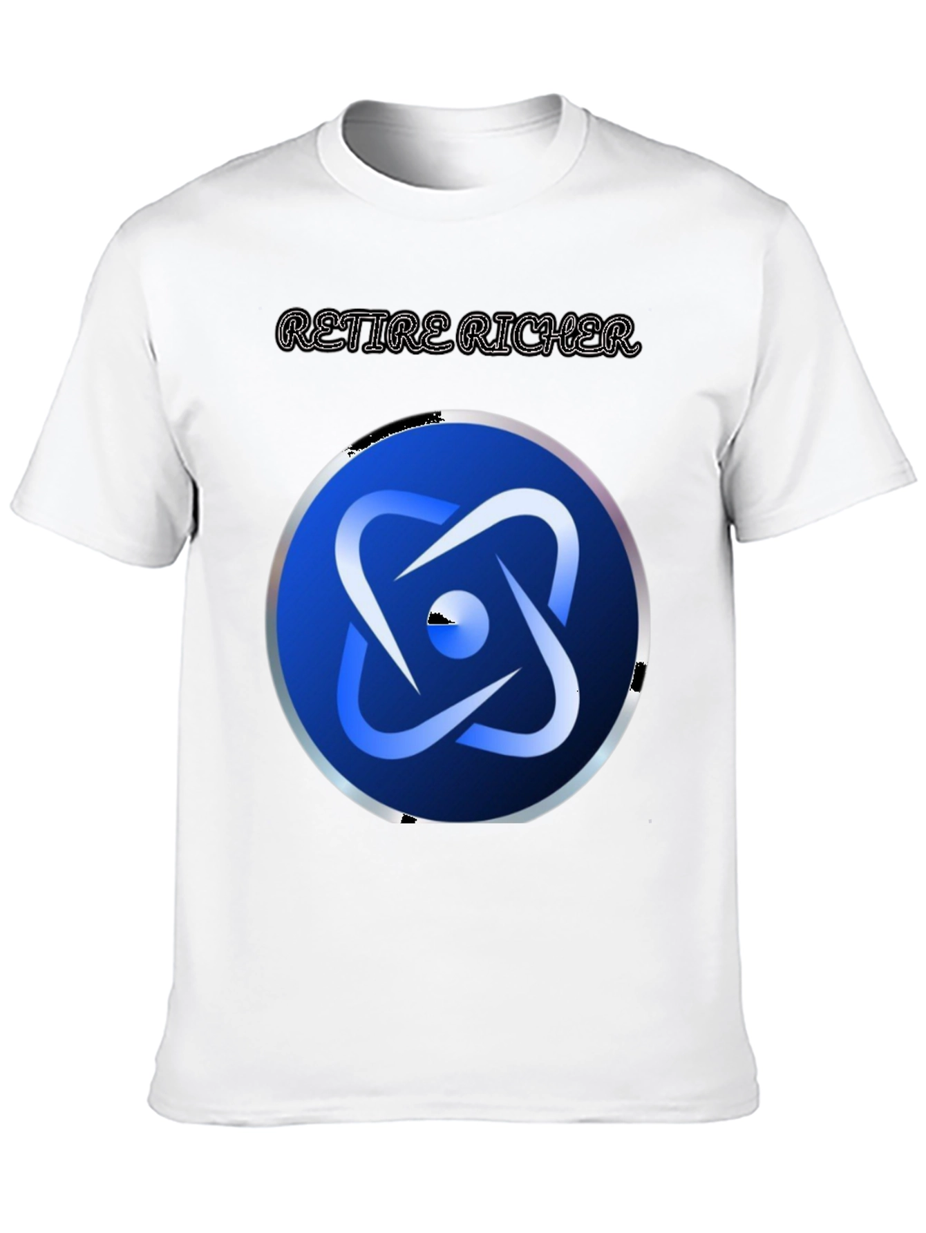 Retire Richer Black Graphic Tee