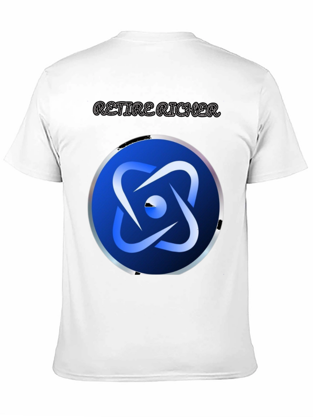Retire Richer Black Graphic Tee