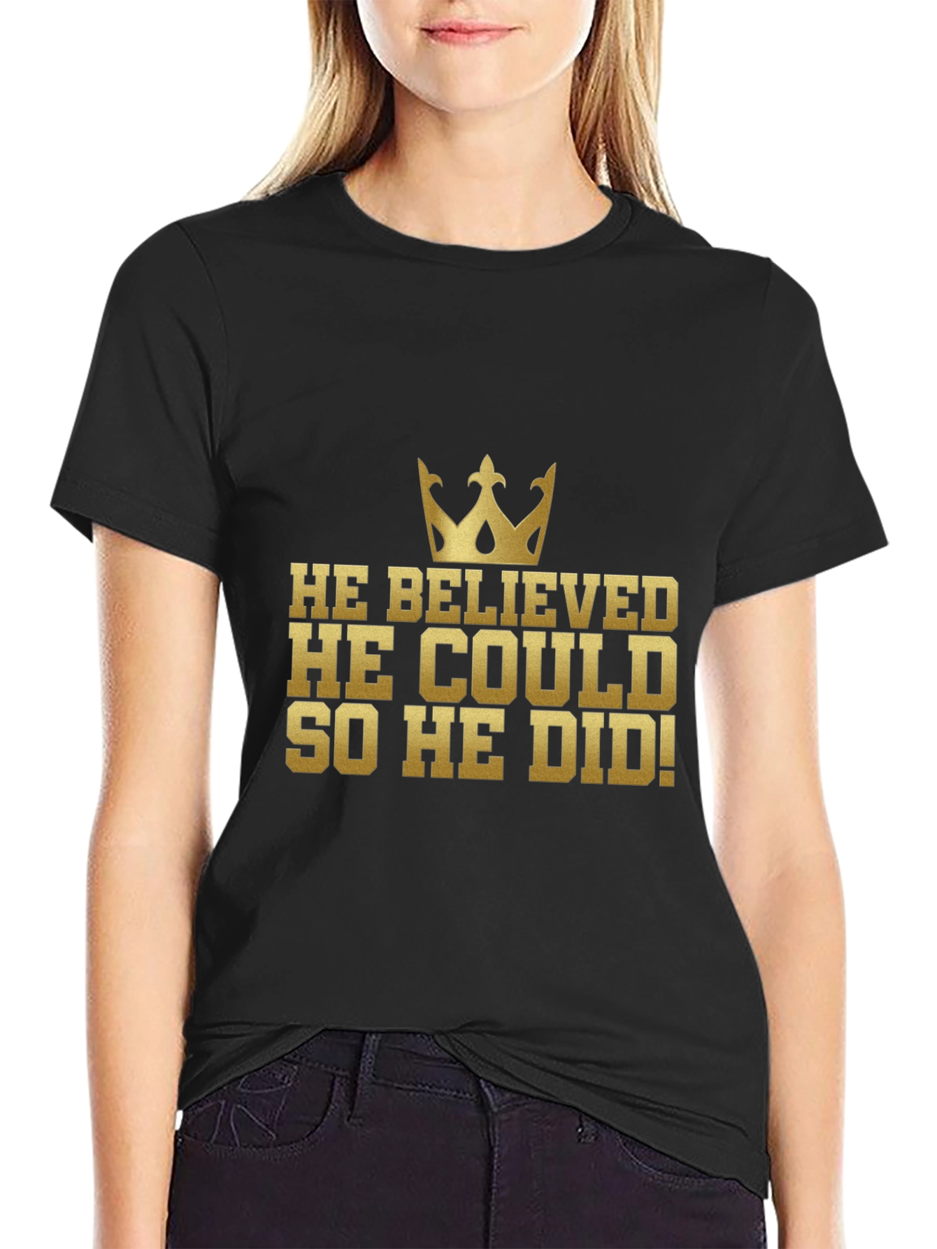 Believe Achieve Mens Graphic Tee