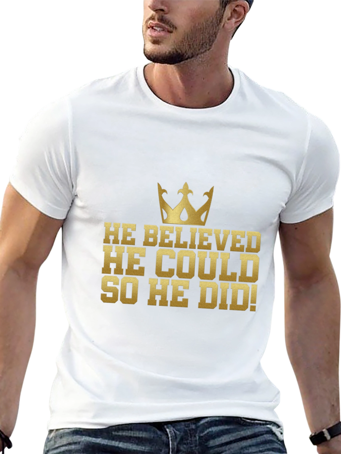 Believe Achieve Mens Graphic Tee