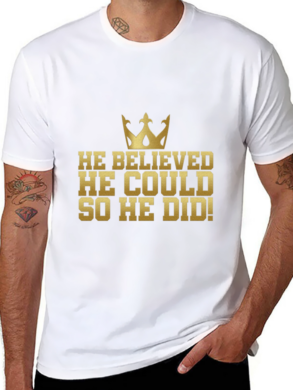 Believe Achieve Mens Graphic Tee