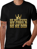 Believe Achieve Mens Graphic Tee