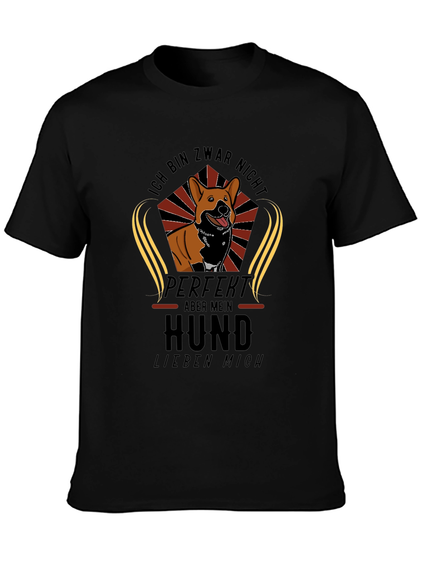 Ich Bin Nicht Perfekt Aber Mein Hund Liebt Mich T-Shirt – Funny Dog Lover Tee