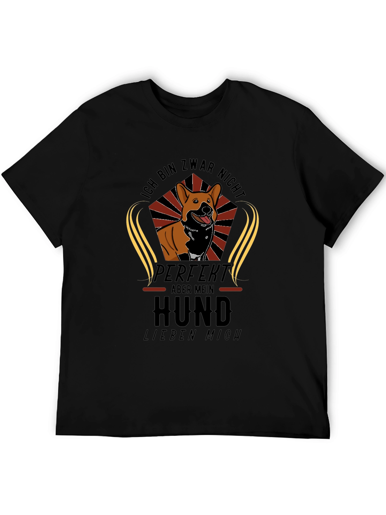 Ich Bin Nicht Perfekt Aber Mein Hund Liebt Mich T-Shirt – Funny Dog Lover Tee