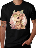 Cute Dragon Black Tee