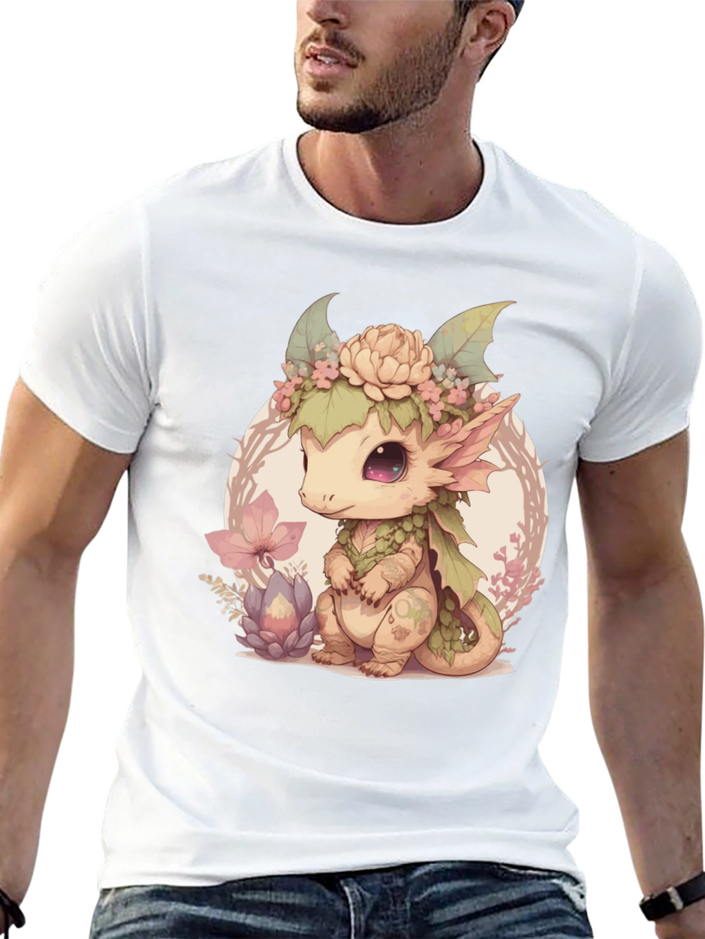 Cute Dragon Black Tee