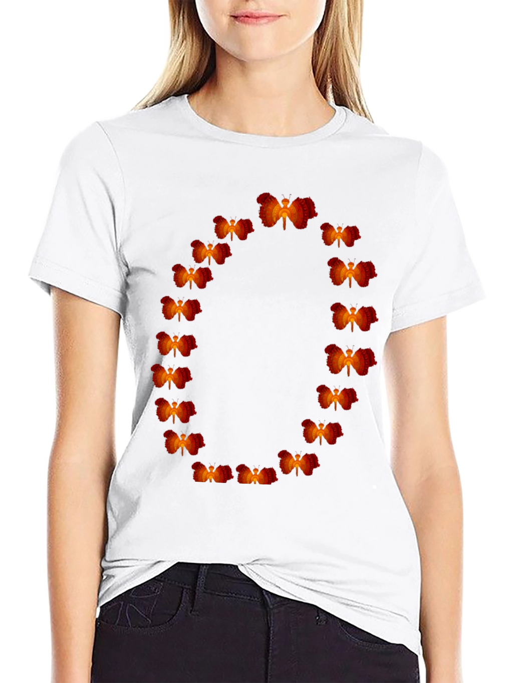 Abstract Angel Wings Graphic Tee