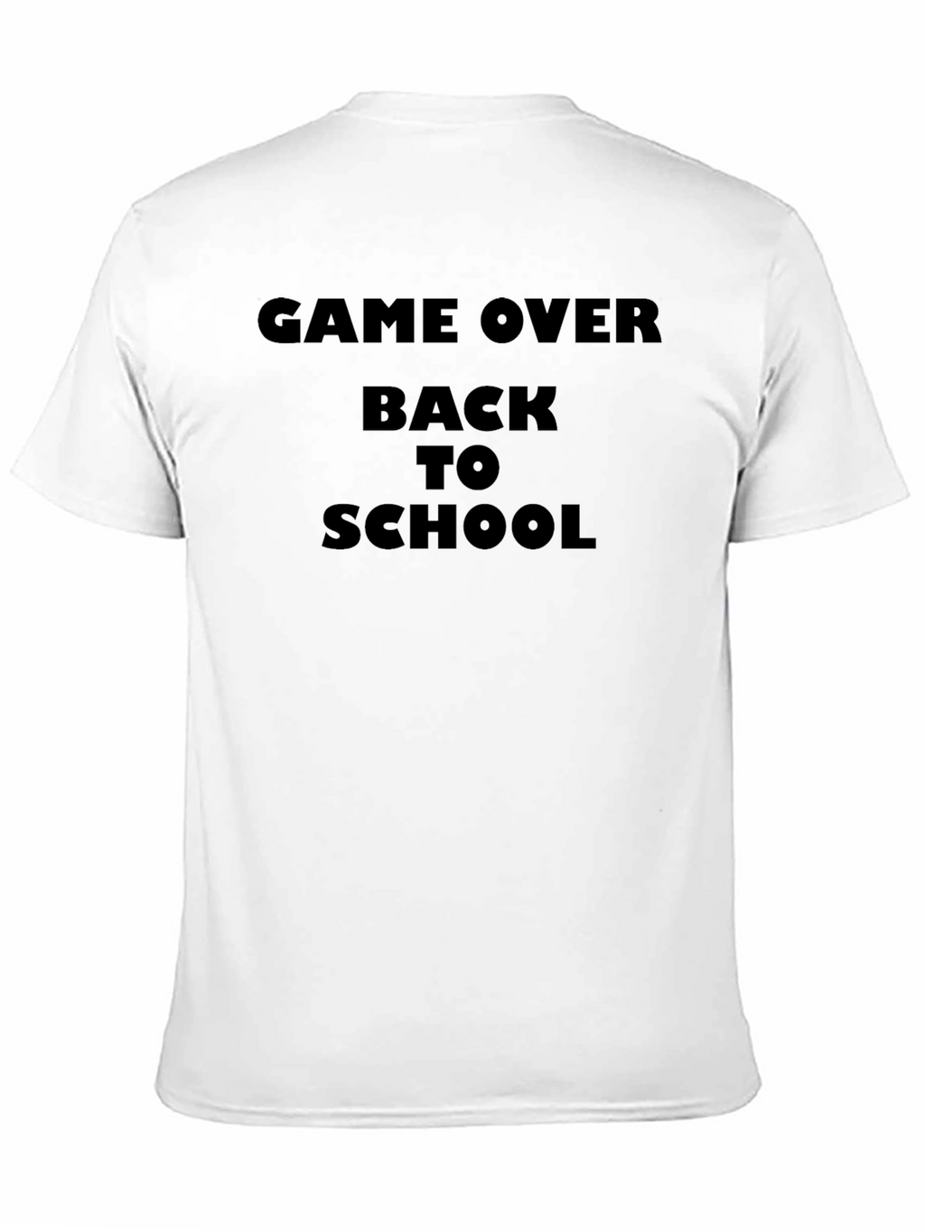 Game Over Back to School Black T-Shirt
