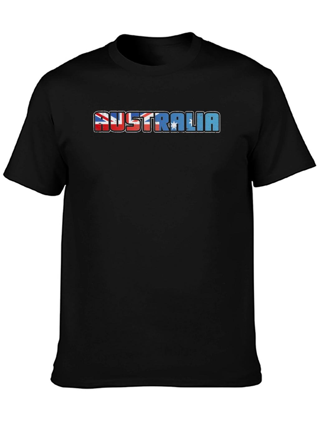 Australia Flag T-Shirt - Mens Black Tee