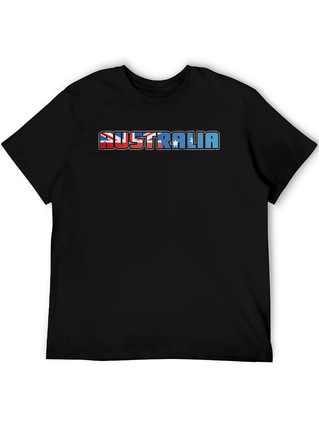 Australia Flag T-Shirt - Mens Black Tee