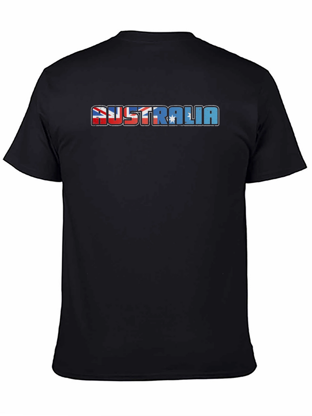 Australia Flag T-Shirt - Mens Black Tee