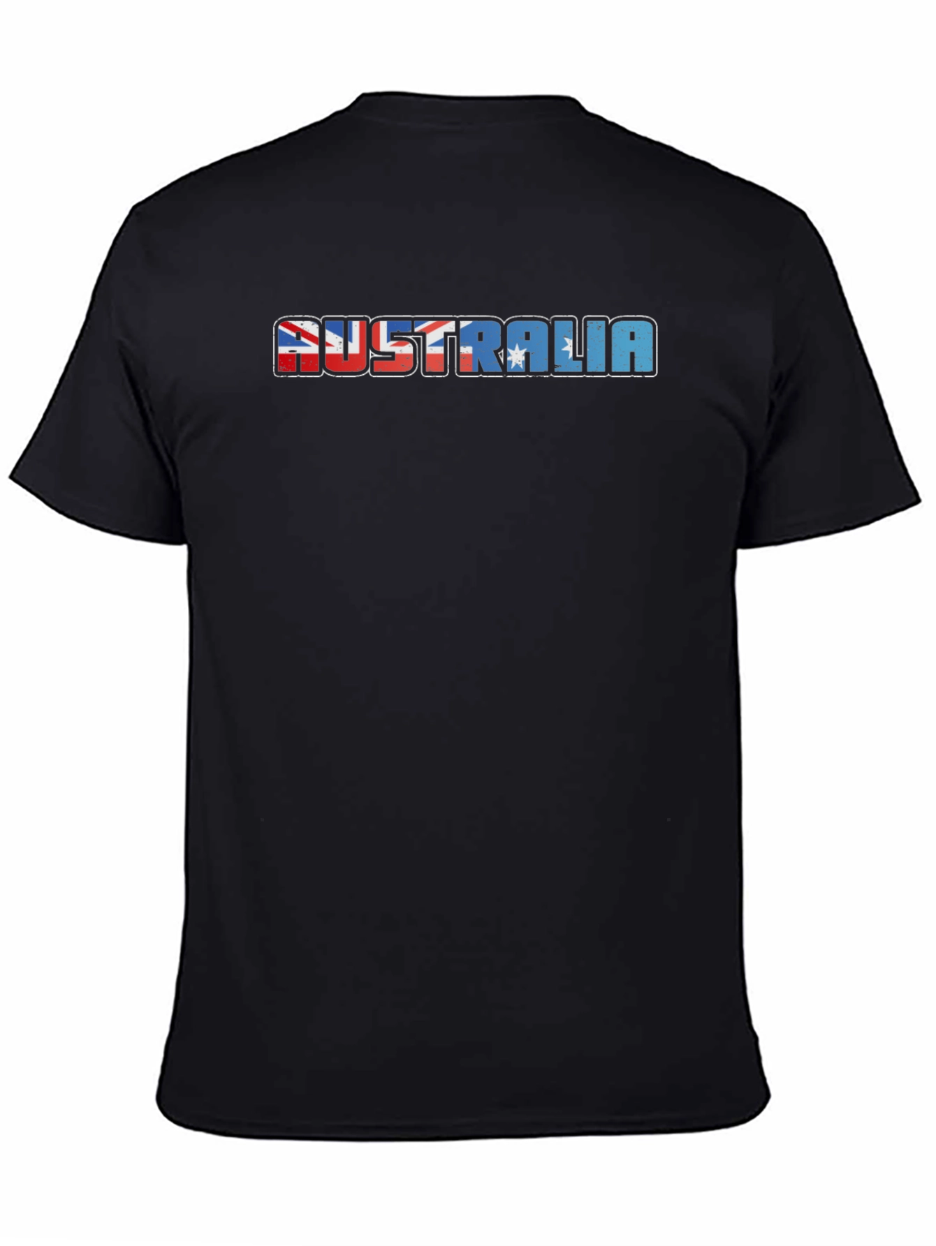 Australia Flag T-Shirt - Mens Black Tee