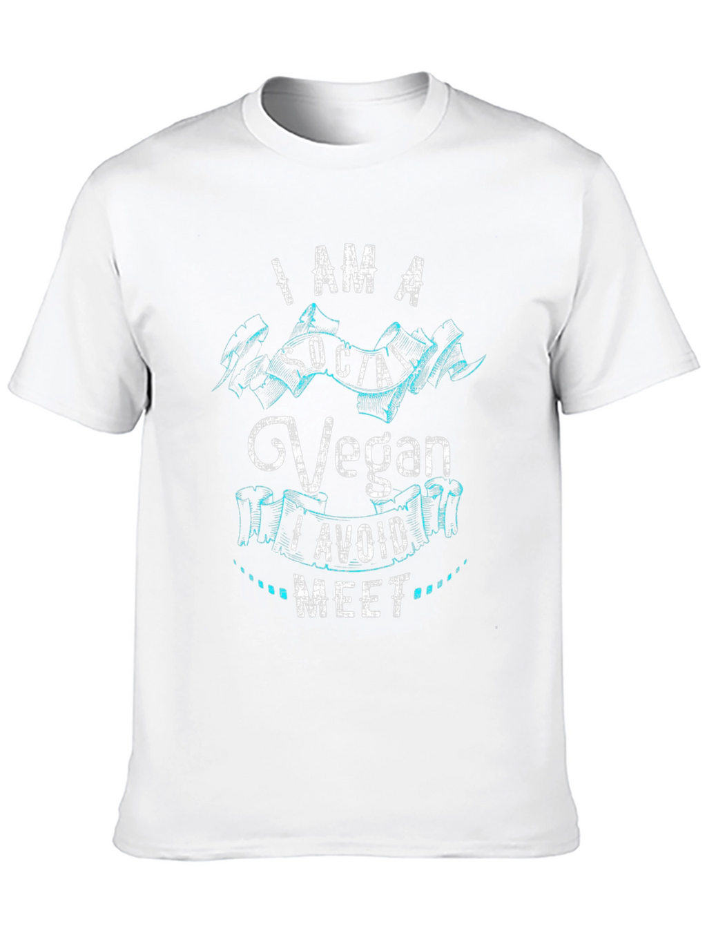 Social Vegan Graphic T-Shirt - Black