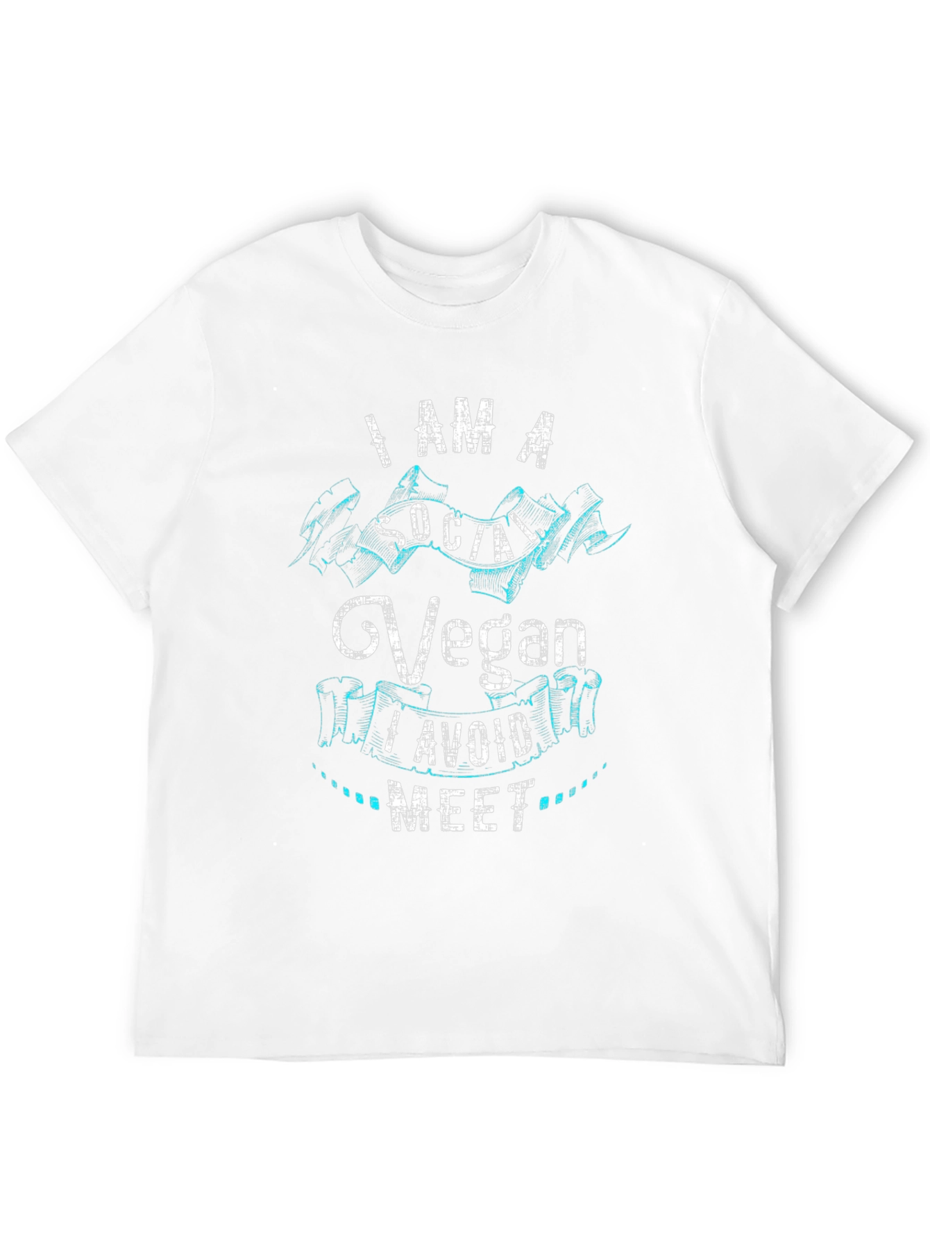 Social Vegan Graphic T-Shirt - Black