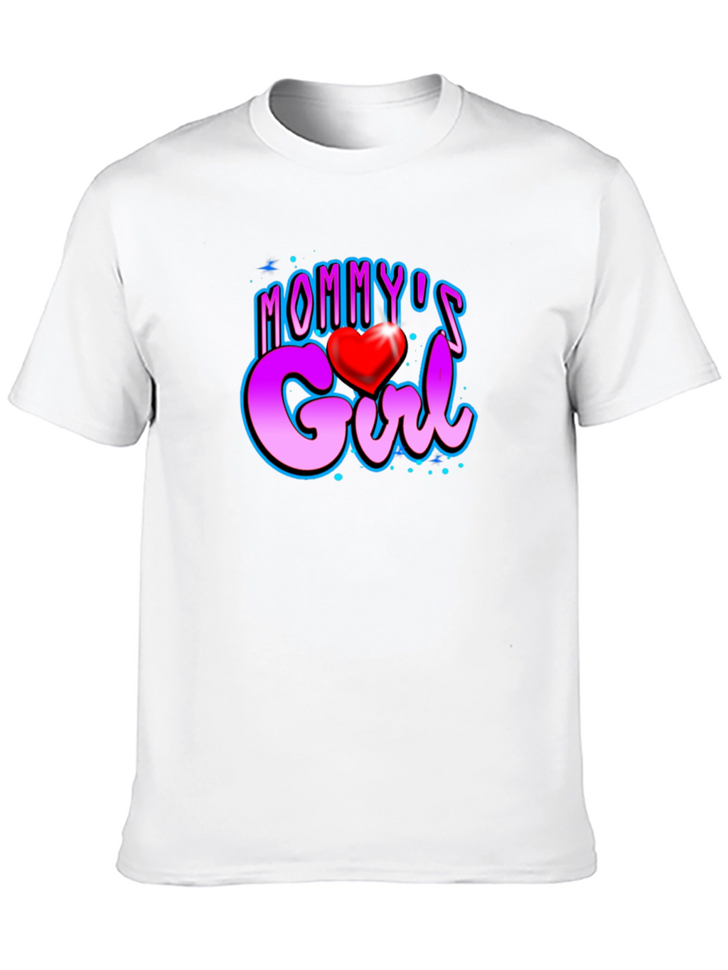Mommys Girl Black Graphic Tee Shirt