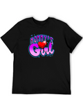 Mommys Girl Black Graphic Tee Shirt