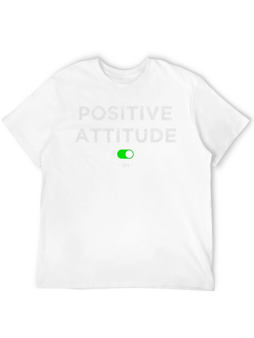 Positive Attitude On T-Shirt - Black