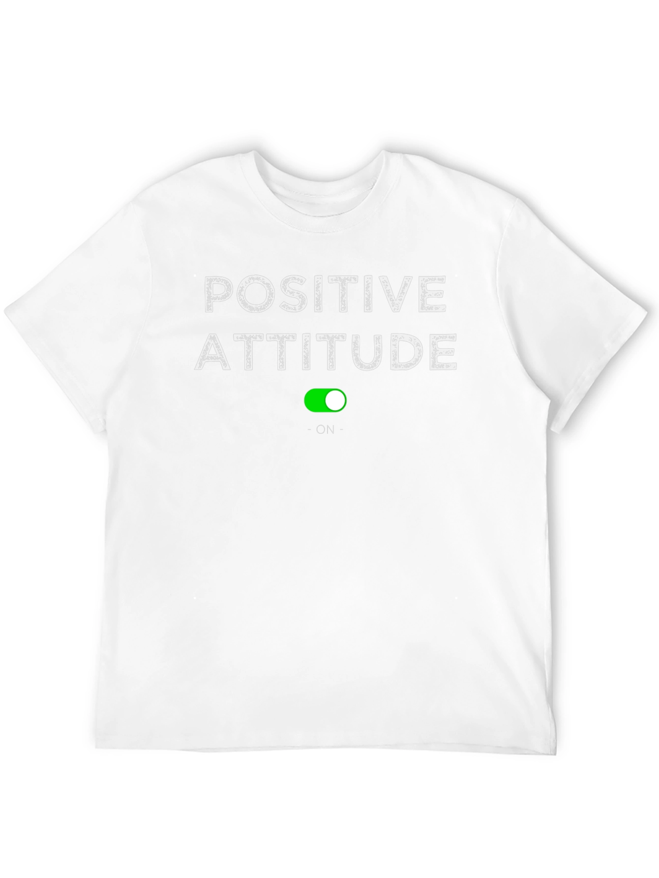 Positive Attitude On T-Shirt - Black