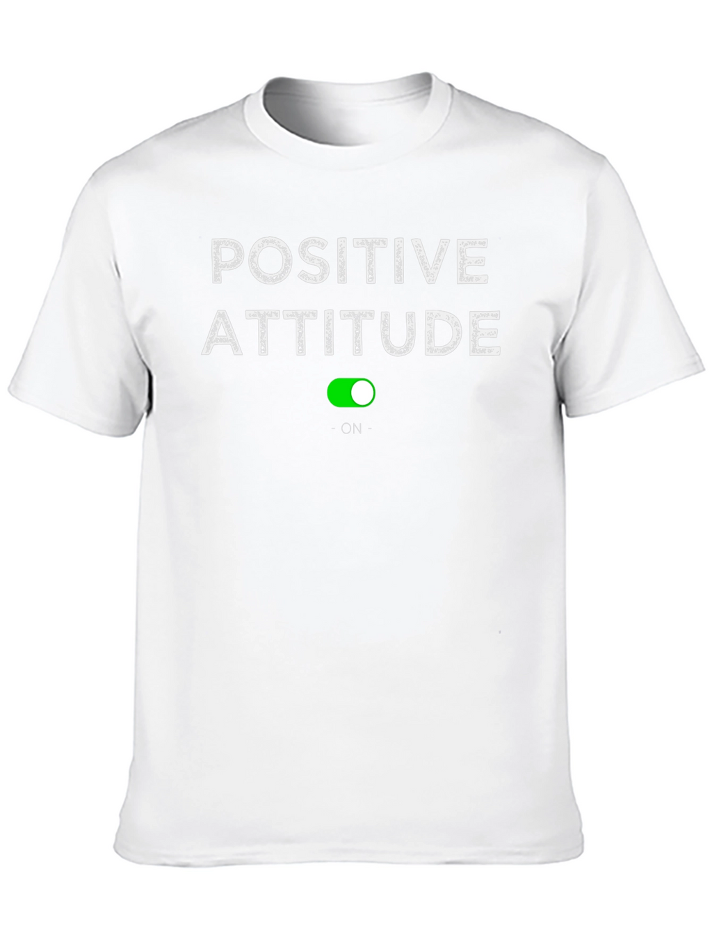 Positive Attitude On T-Shirt - Black