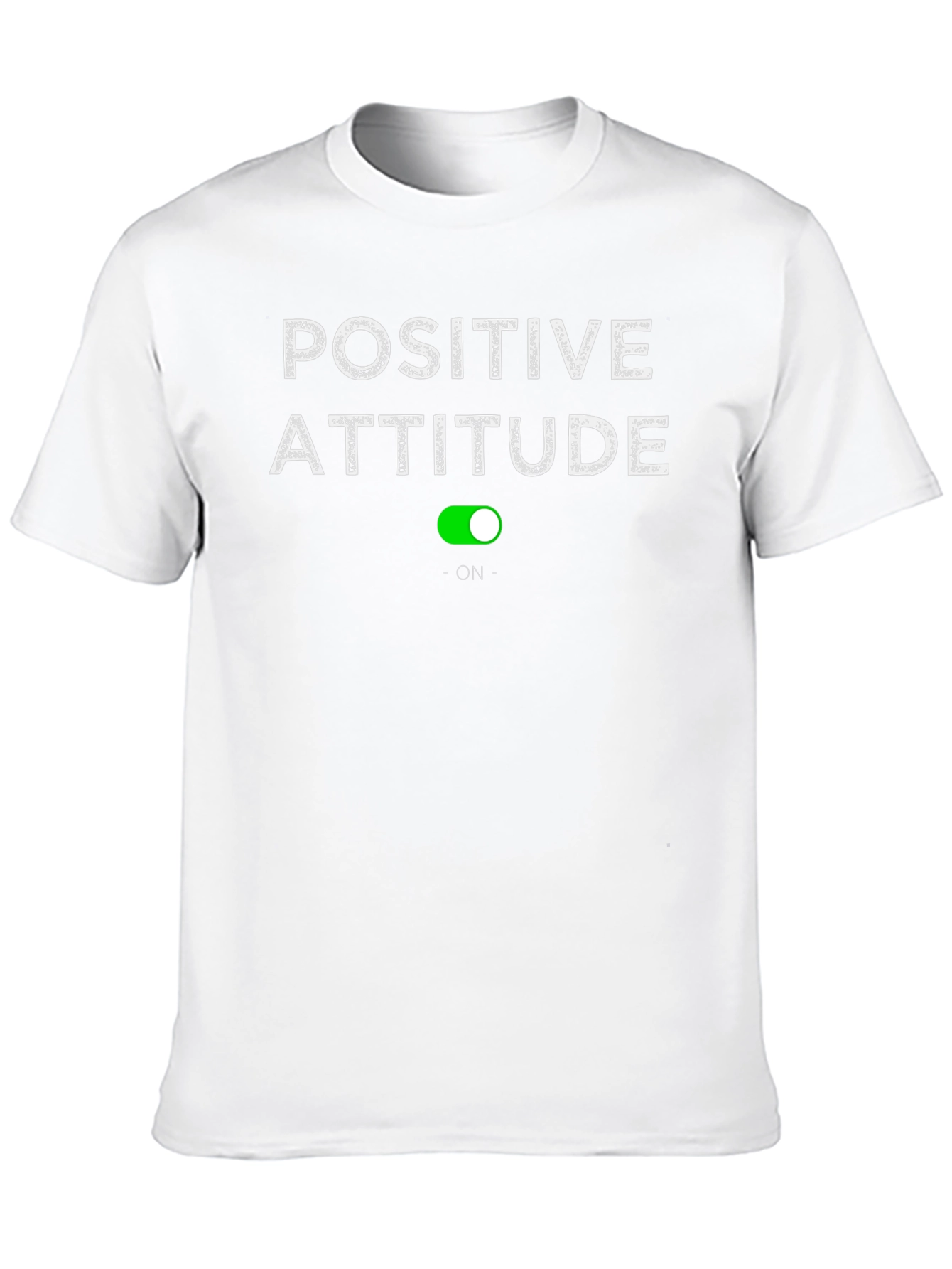Positive Attitude On T-Shirt - Black