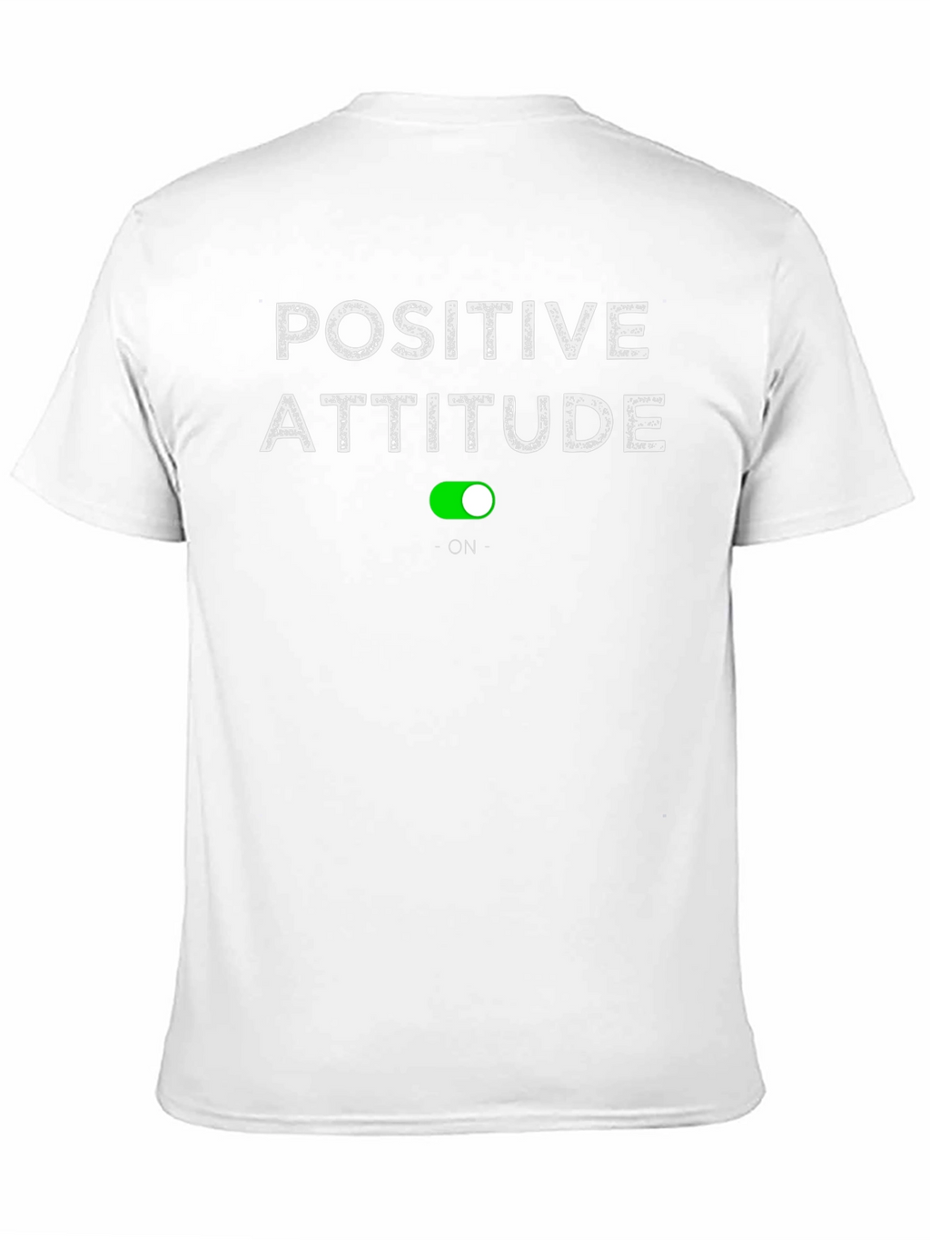 Positive Attitude On T-Shirt - Black
