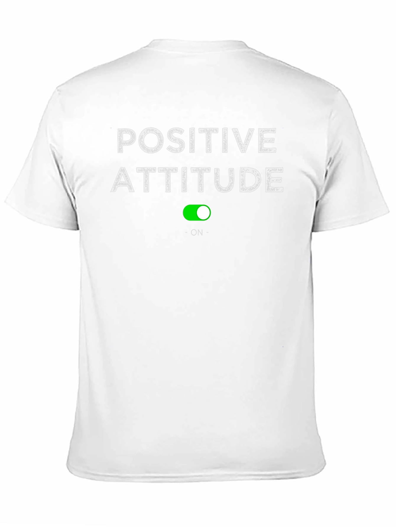 Positive Attitude On T-Shirt - Black