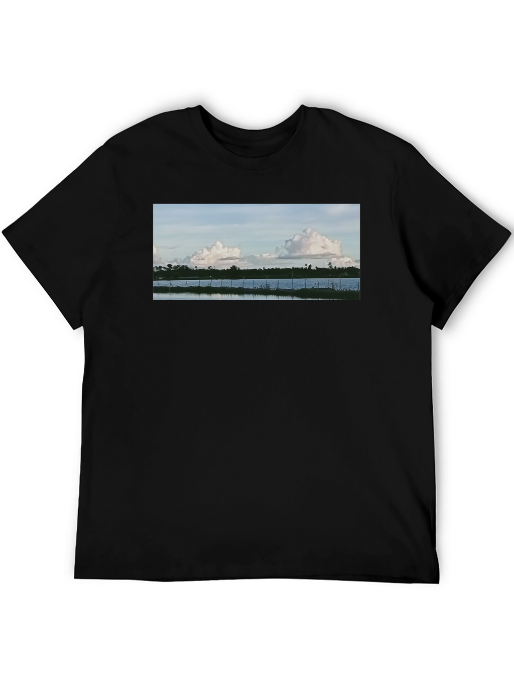 Nature View Black T-Shirt