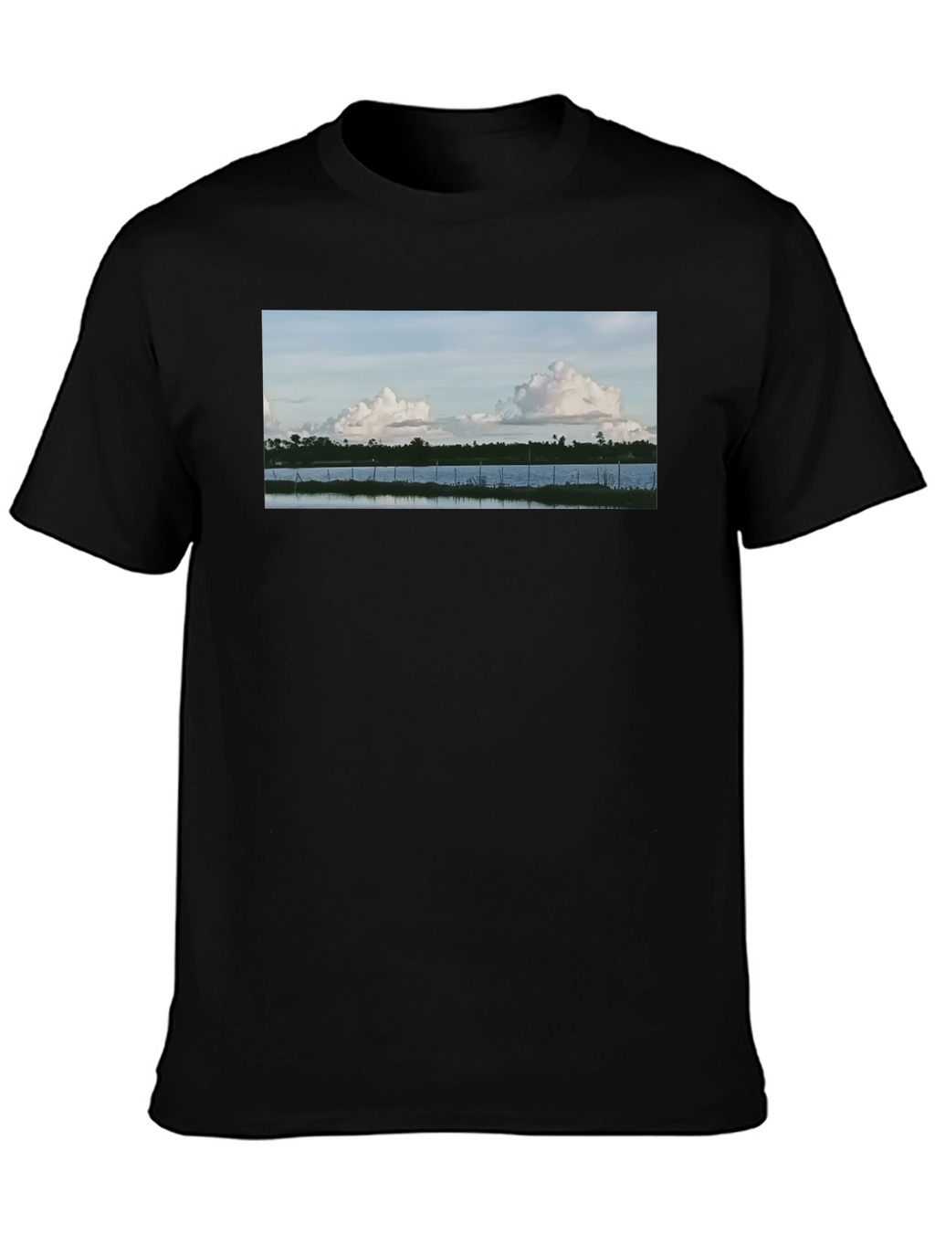Nature View Black T-Shirt