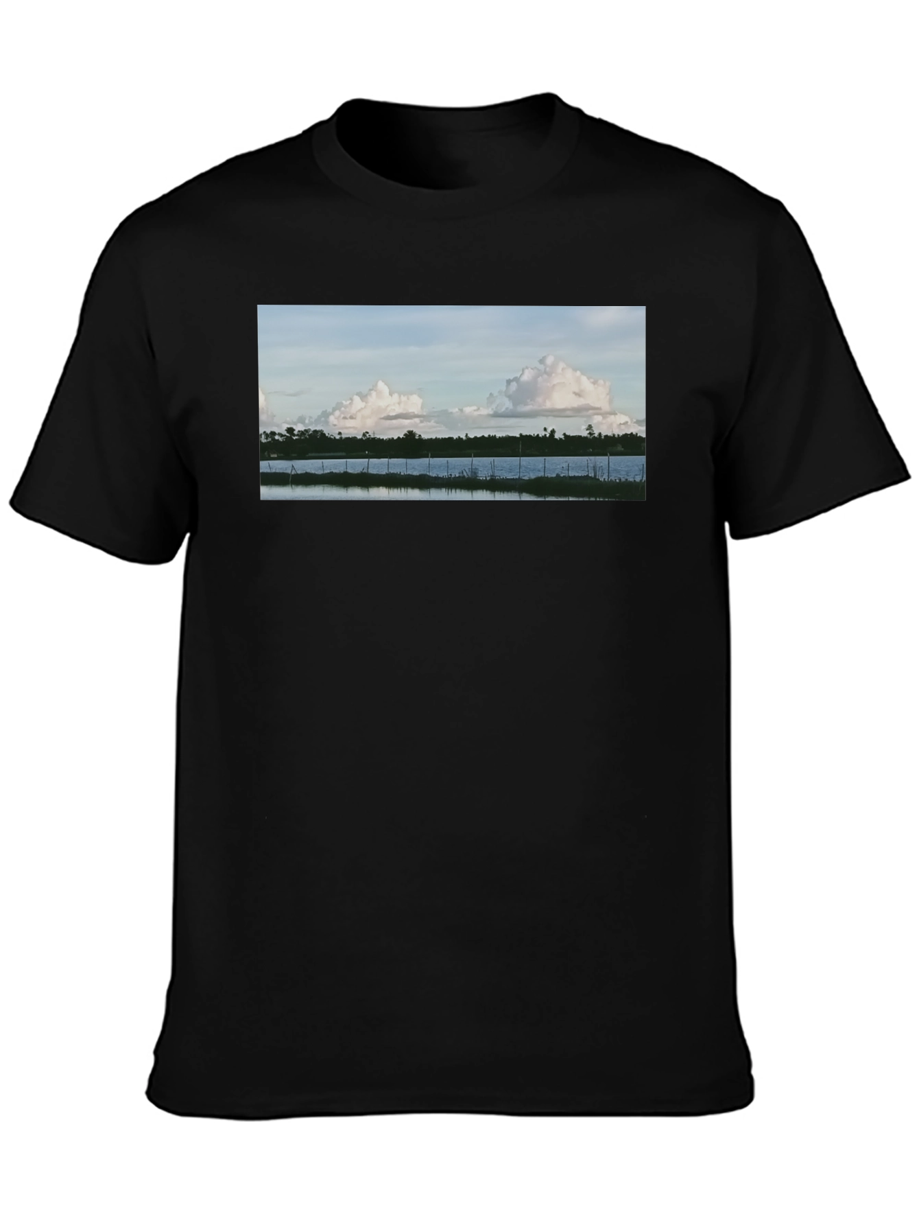 Nature View Black T-Shirt