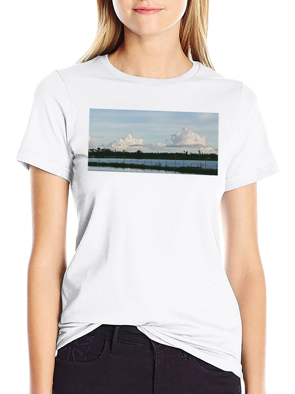 Nature View Black T-Shirt
